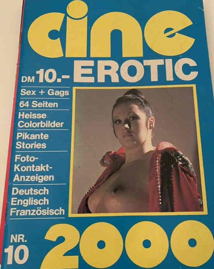 CINE EROTIC 2000 magazine side cover Issue 10   1976