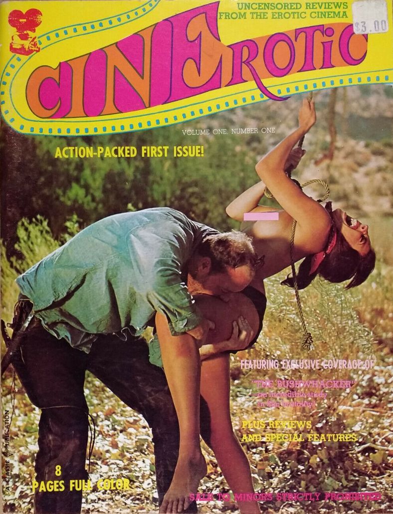 CINEROTIC magazine side cover Issue 1  1969