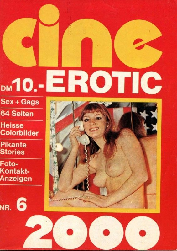 CINE EROTIC 2000 magazine side cover Issue 6  1976