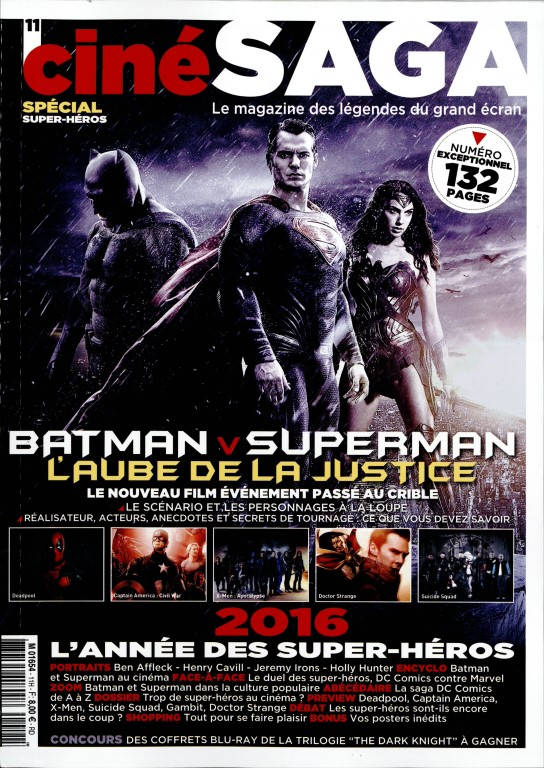 CINE SAGA magazine side cover Issue 11 February 2016