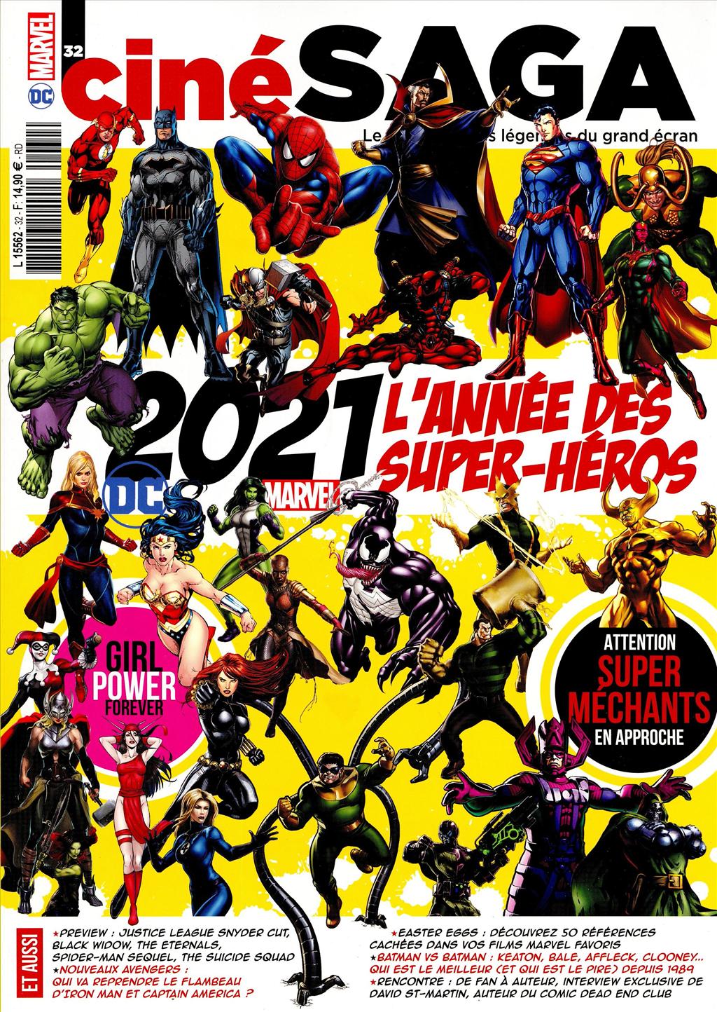 CINE SAGA magazine side cover Issue 32  February 2021