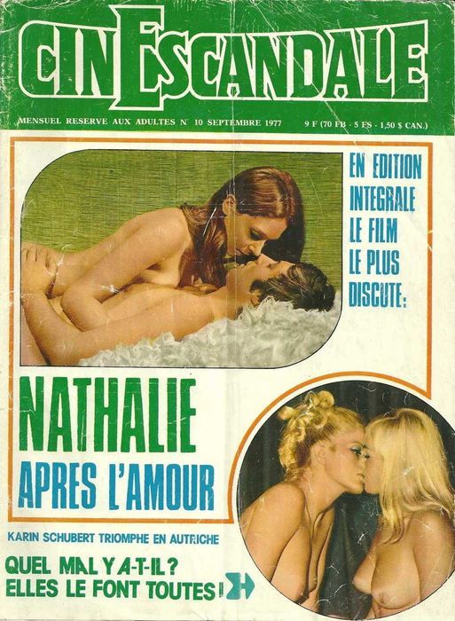 CINESCANDALE magazine side cover Issue 10 September 1977