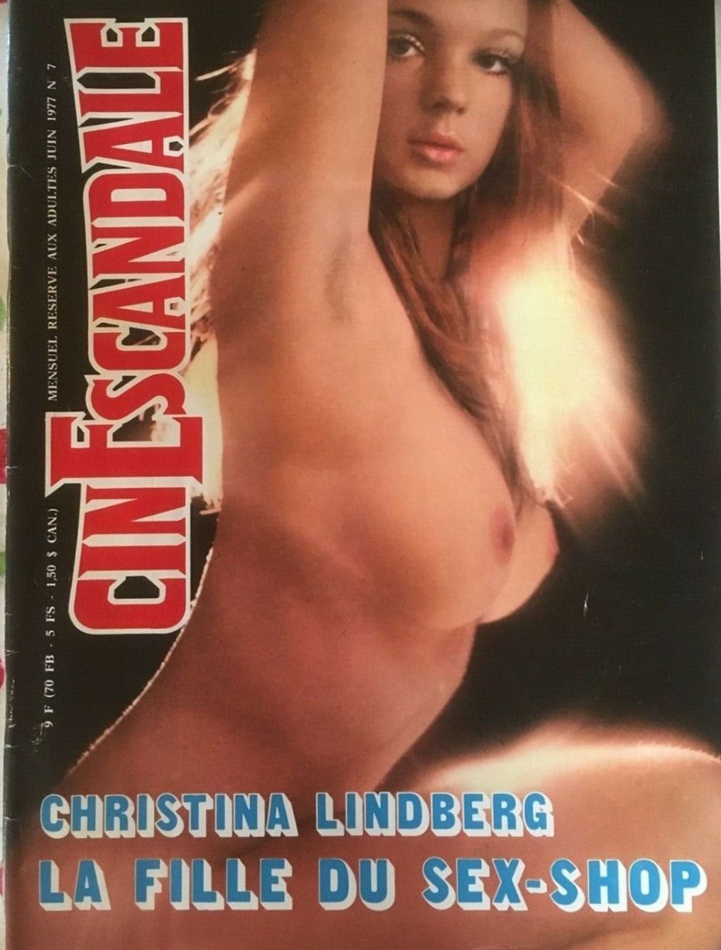 CINESCANDALE magazine side cover Issue 7  June 1977
