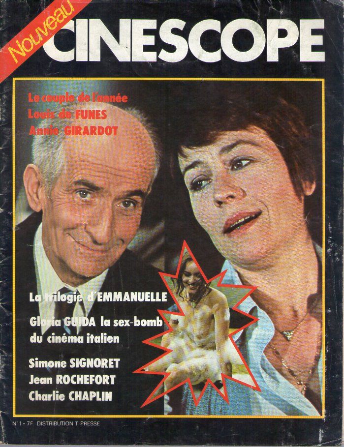 CINESCOPE (70s) magazine side cover Issue 1   1978