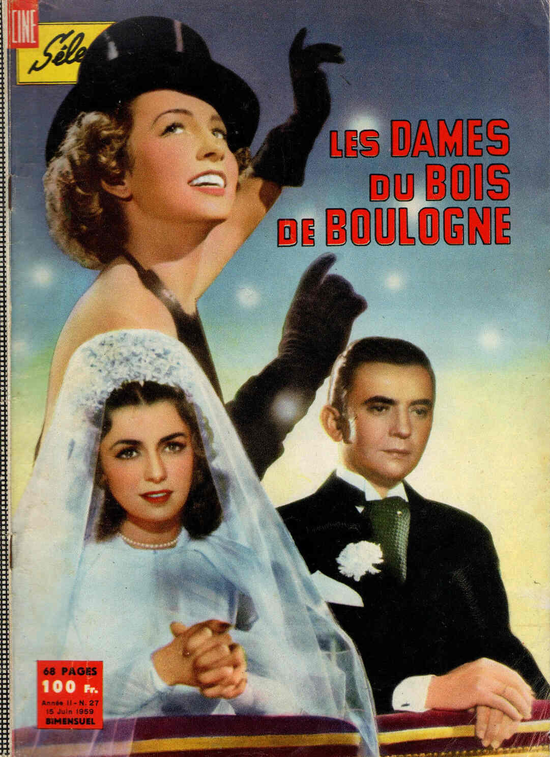 CINE SELECTION magazine side cover Issue 27 15 June 1959