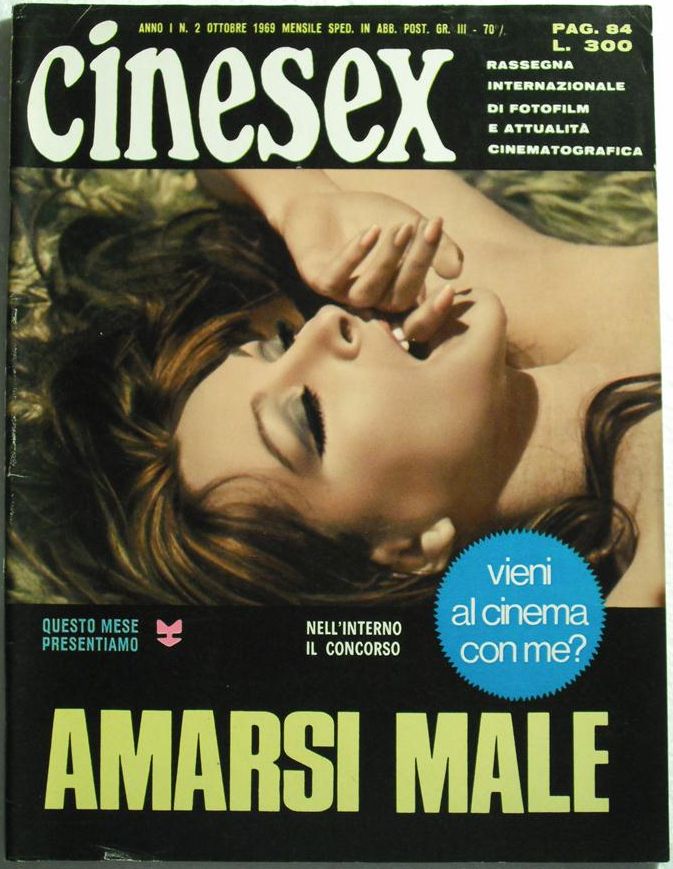 CINESEX magazine side cover Issue 2  1969