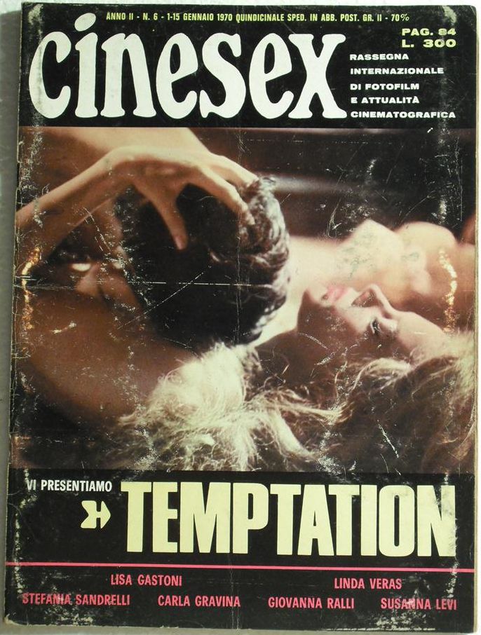 CINESEX magazine side cover Issue 6  1970