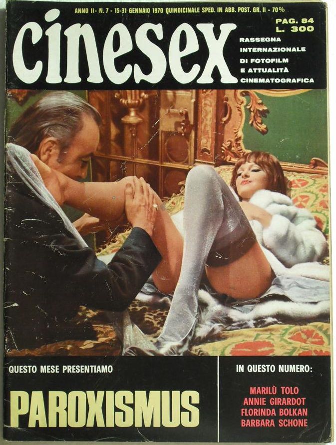 CINESEX magazine side cover Issue 7  1970