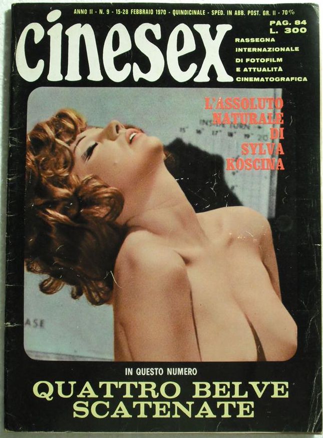 CINESEX magazine side cover Issue 9  1970