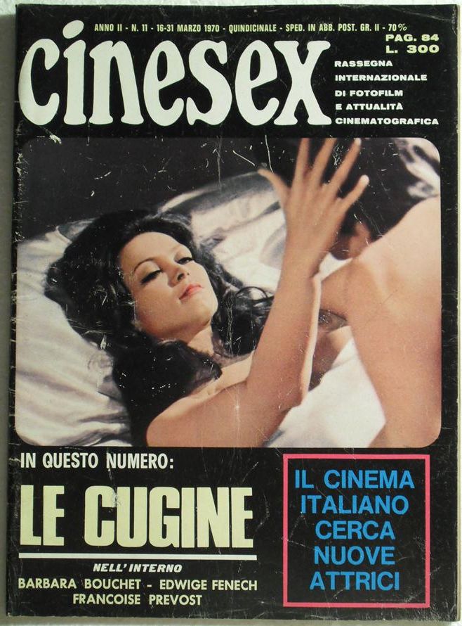 CINESEX magazine side cover Issue 11  1970