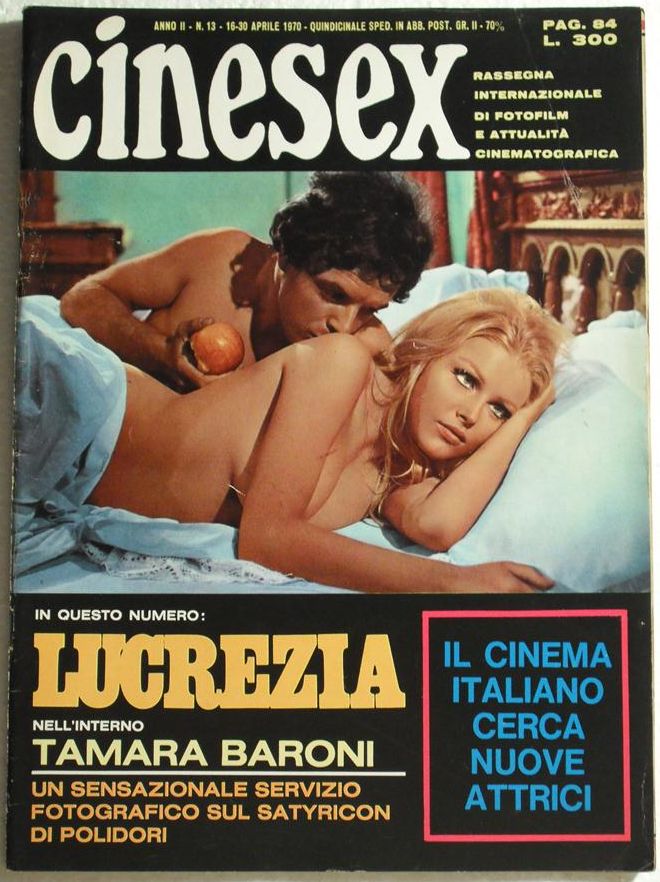 CINESEX magazine side cover Issue 13  1970