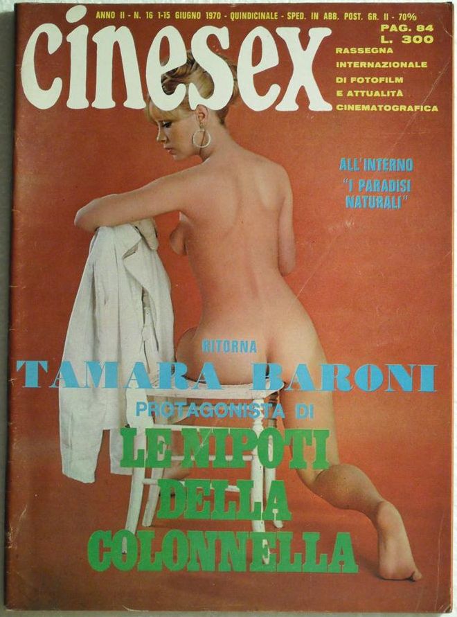 CINESEX magazine side cover Issue 16  1970