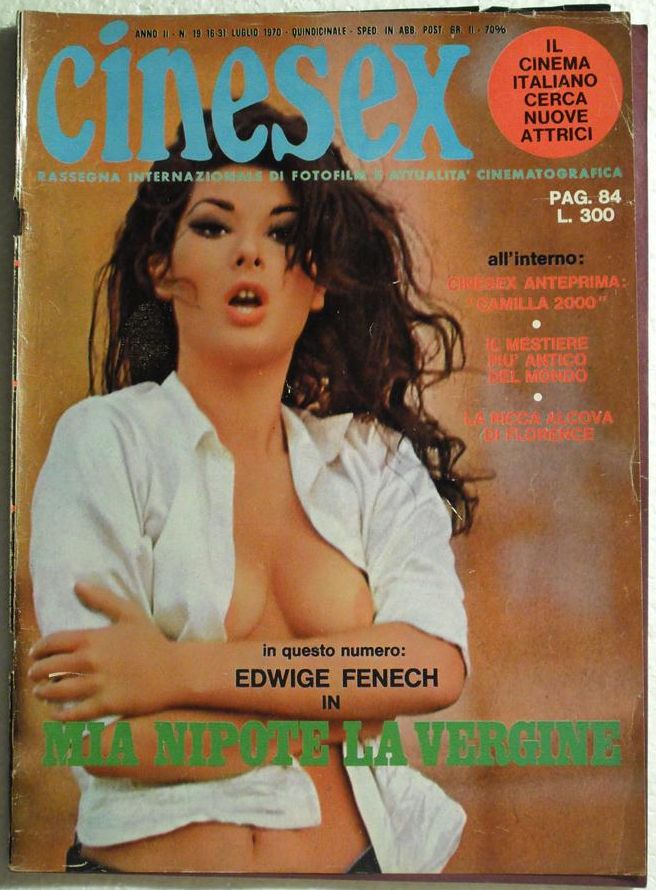 CINESEX magazine side cover Issue 19  1970