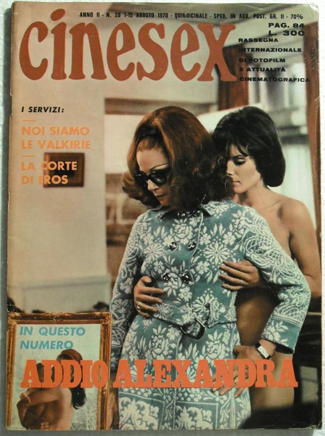 CINESEX magazine side cover Issue 20  1970