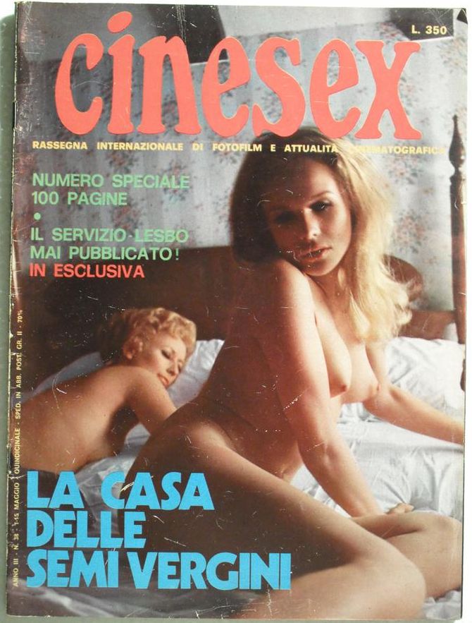 CINESEX magazine side cover Issue 38  1971