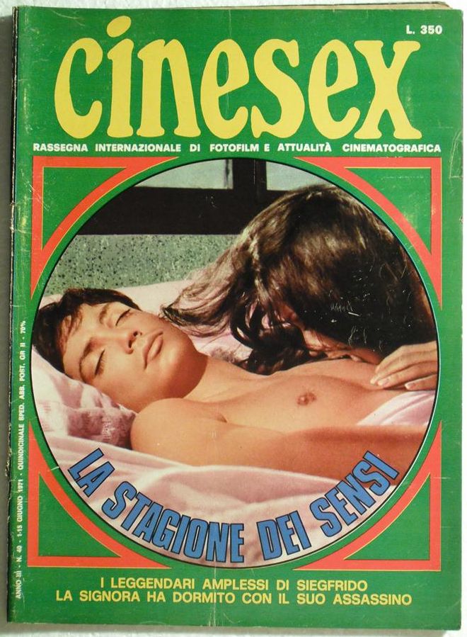 CINESEX magazine side cover Issue 40  1971