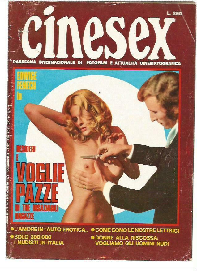 CINESEX magazine side cover Issue 44  1971
