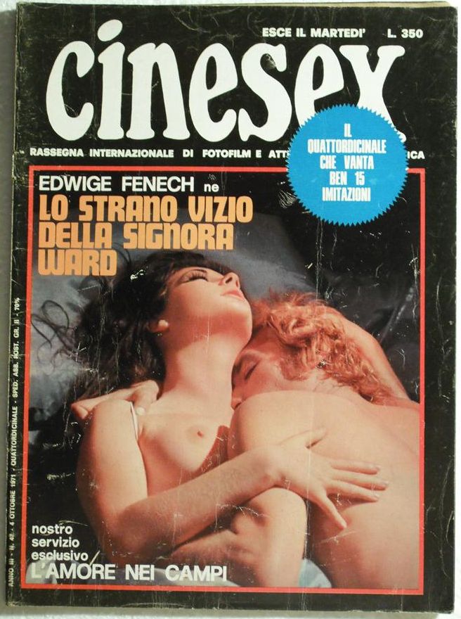 CINESEX magazine side cover Issue 47  1971