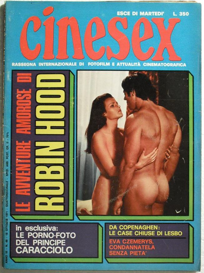 CINESEX magazine side cover Issue 48  1971