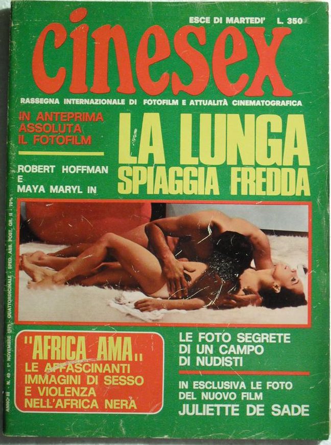 CINESEX magazine side cover Issue 49  1971