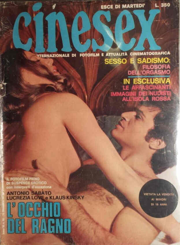 CINESEX magazine side cover Issue 52  1971