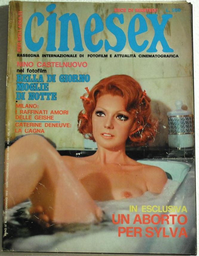CINESEX magazine side cover Issue 55 31 January 1972