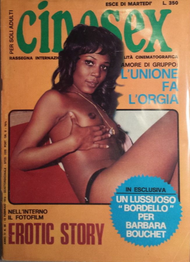 CINESEX magazine side cover Issue 56 15 February 1972