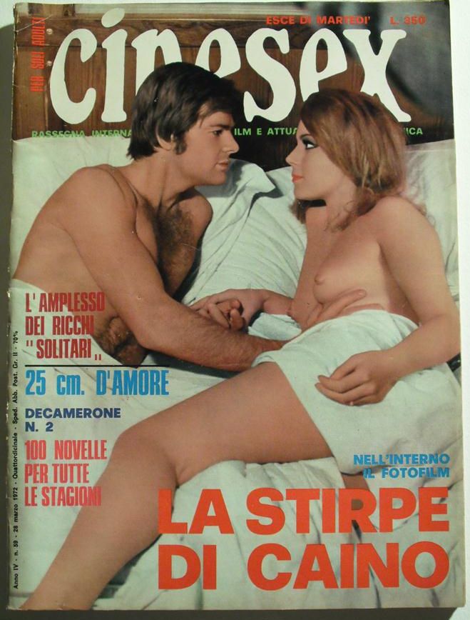 CINESEX magazine side cover Issue 59 March 1972