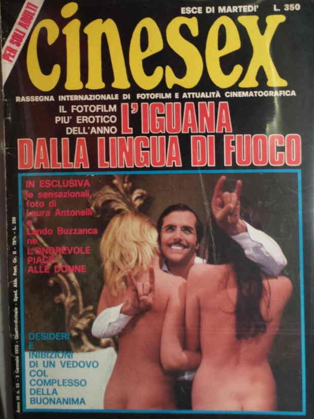 CINESEX magazine side cover Issue 53 3 January 1972