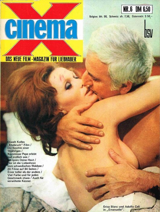 CINEMA X/CINESEX magazine side cover Issue 6  