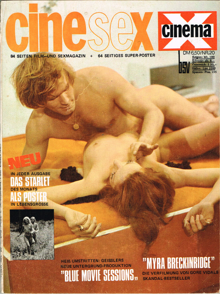CINEMA X/CINESEX magazine side cover Issue 20  