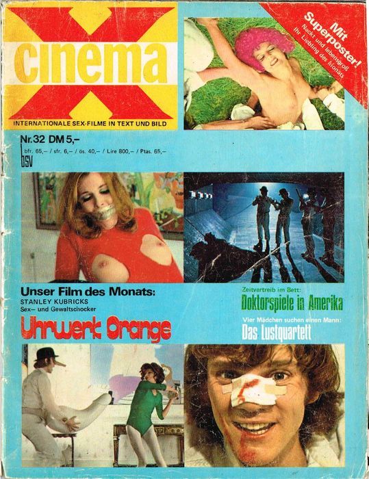 CINEMA X/CINESEX magazine side cover Issue 32  