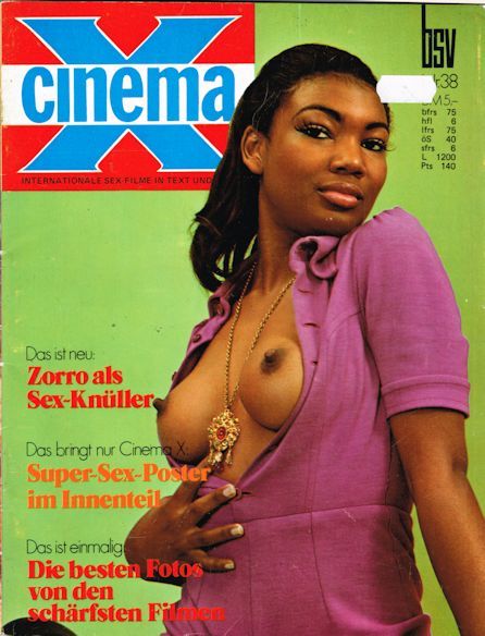 CINEMA X/CINESEX magazine side cover Issue 38  