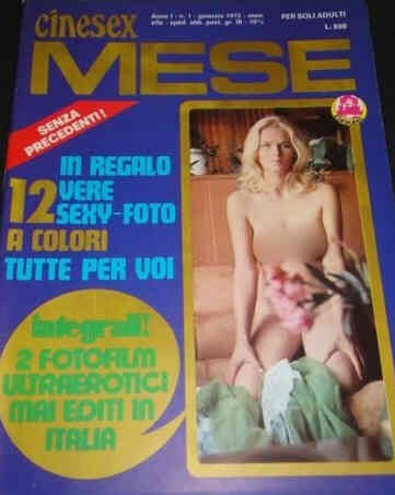 CINESEX MESE magazine side cover Issue 1  Mese January 1973
