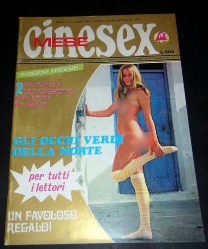 CINESEX MESE magazine side cover Issue 6  Mese  1973