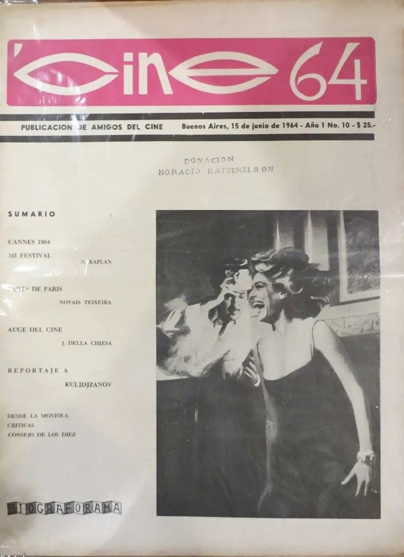 CINE 64 magazine side cover Issue 10 15 June 1964