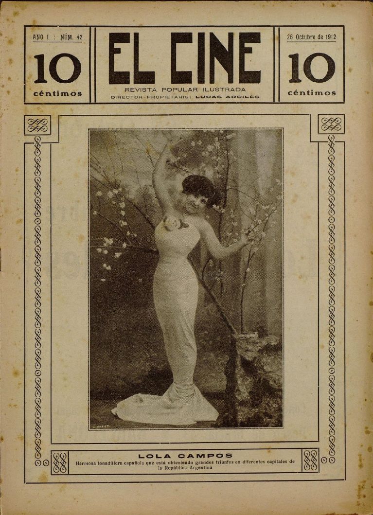 CINE | EL magazine side cover Issue 42 26 October 1912