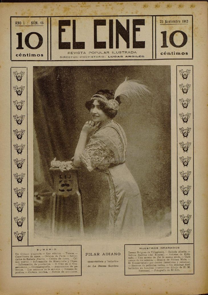 CINE | EL magazine side cover Issue 46 23 November 1912