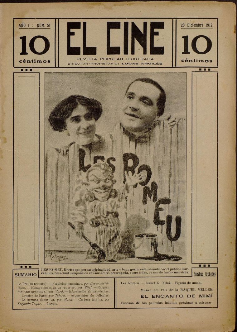 CINE | EL magazine side cover Issue 51 28 December 1912