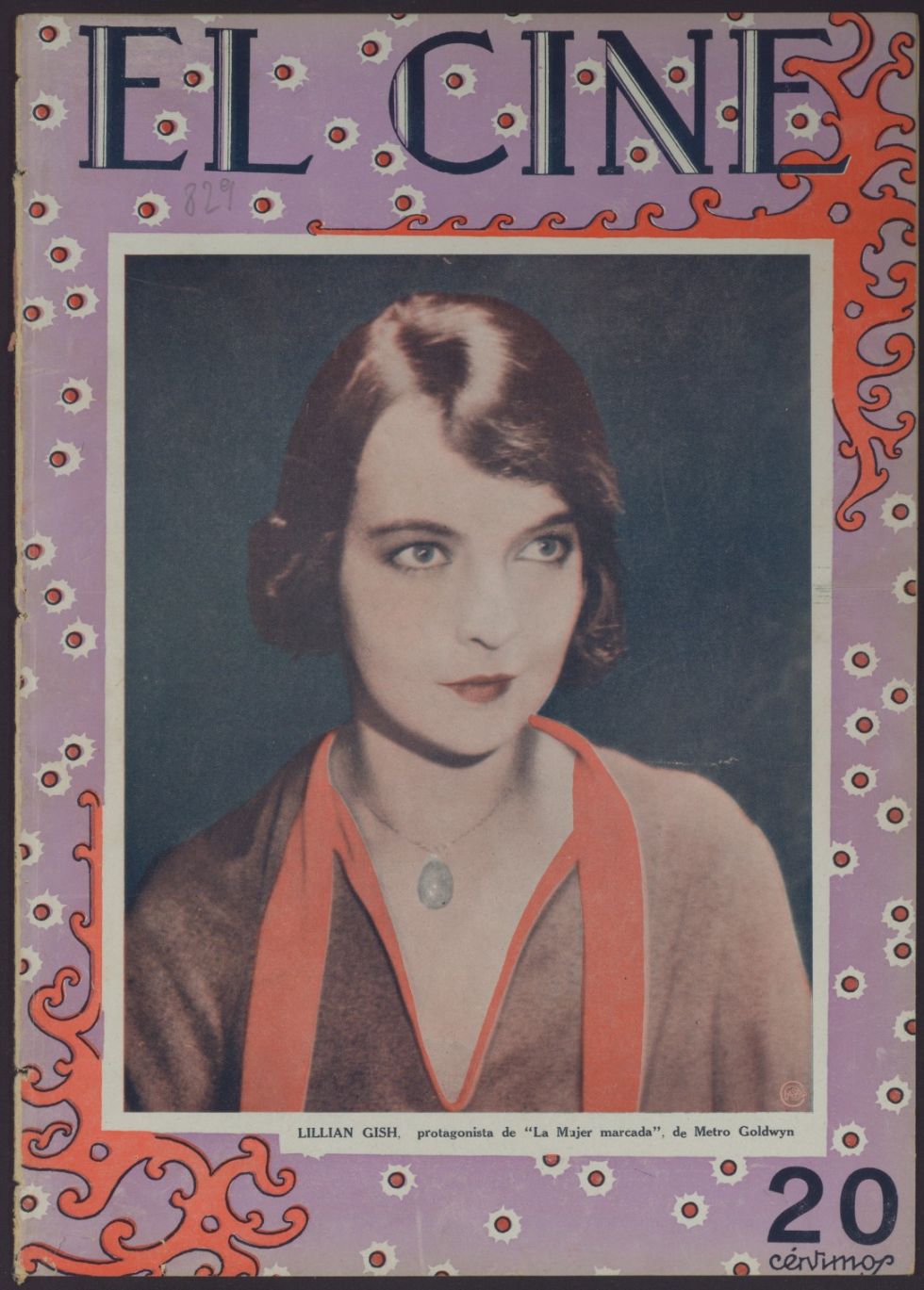 CINE | EL magazine side cover Issue 829 23 February 1928