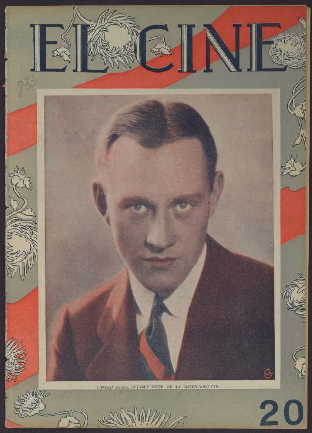 CINE | EL magazine side cover Issue 833 22 March 1928