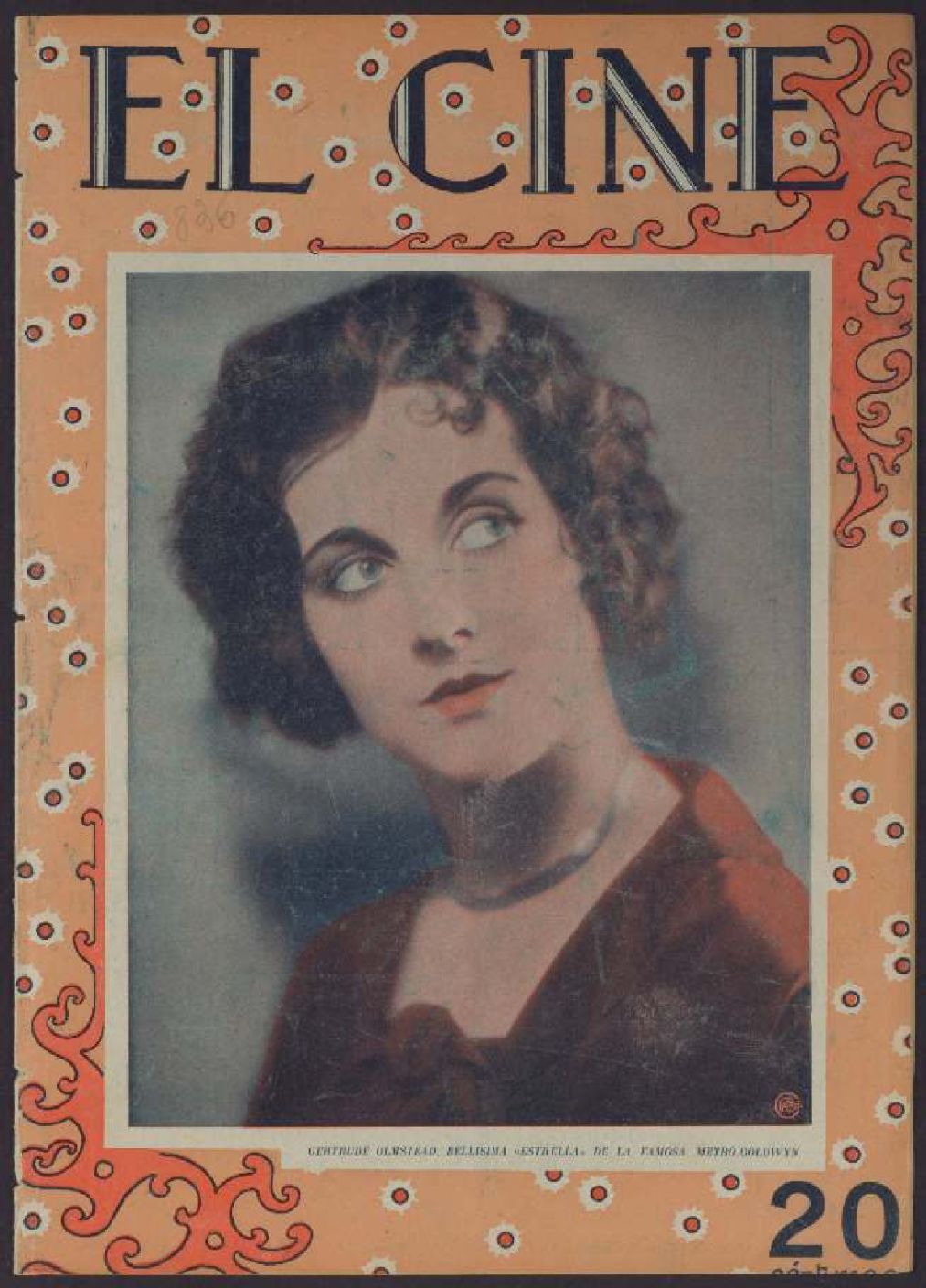 CINE | EL magazine side cover Issue 836 12 April 1928