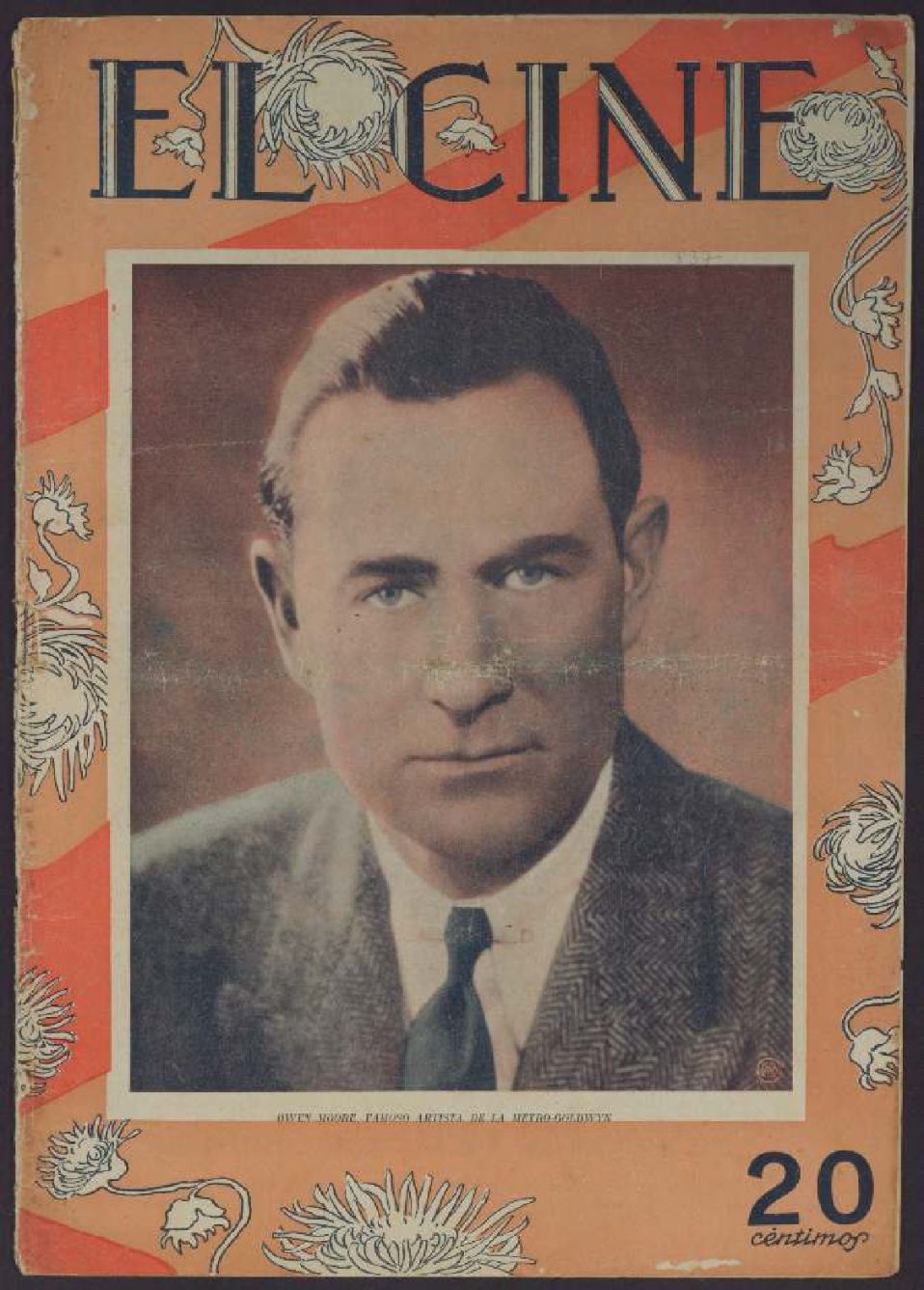CINE | EL magazine side cover Issue 837 19 April 1928