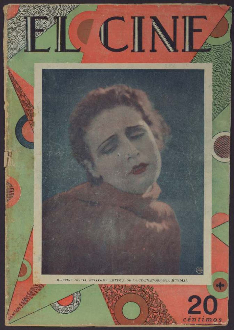 CINE | EL magazine side cover Issue 838 26 April 1928