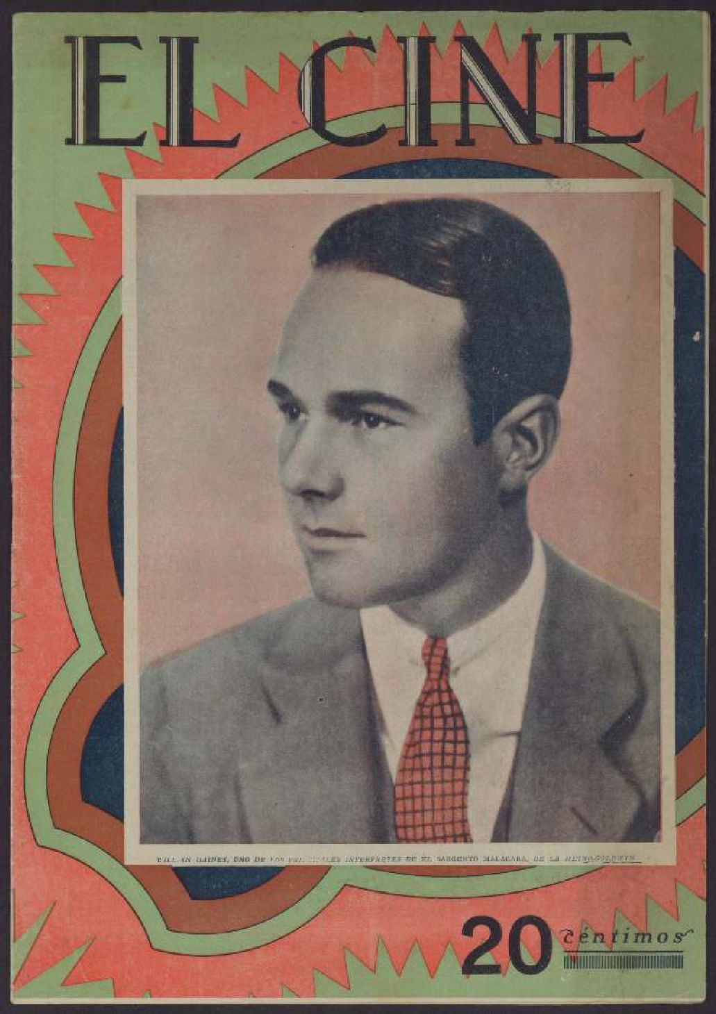 CINE | EL magazine side cover Issue 839 3 May 1928