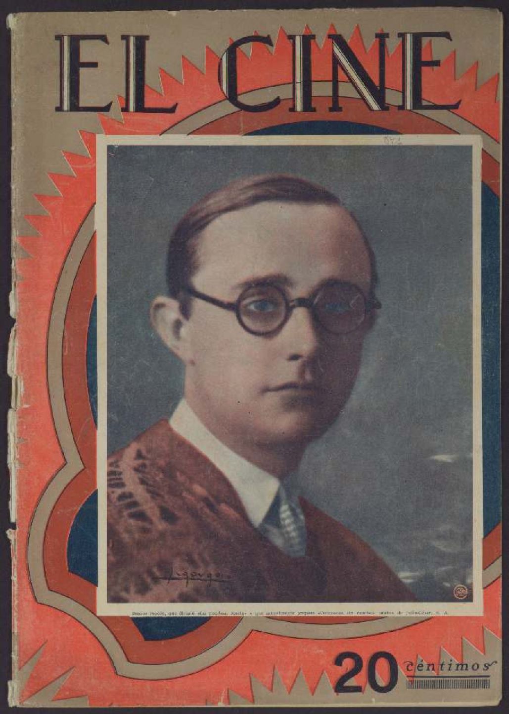 CINE | EL magazine side cover Issue 841 17 May 1928