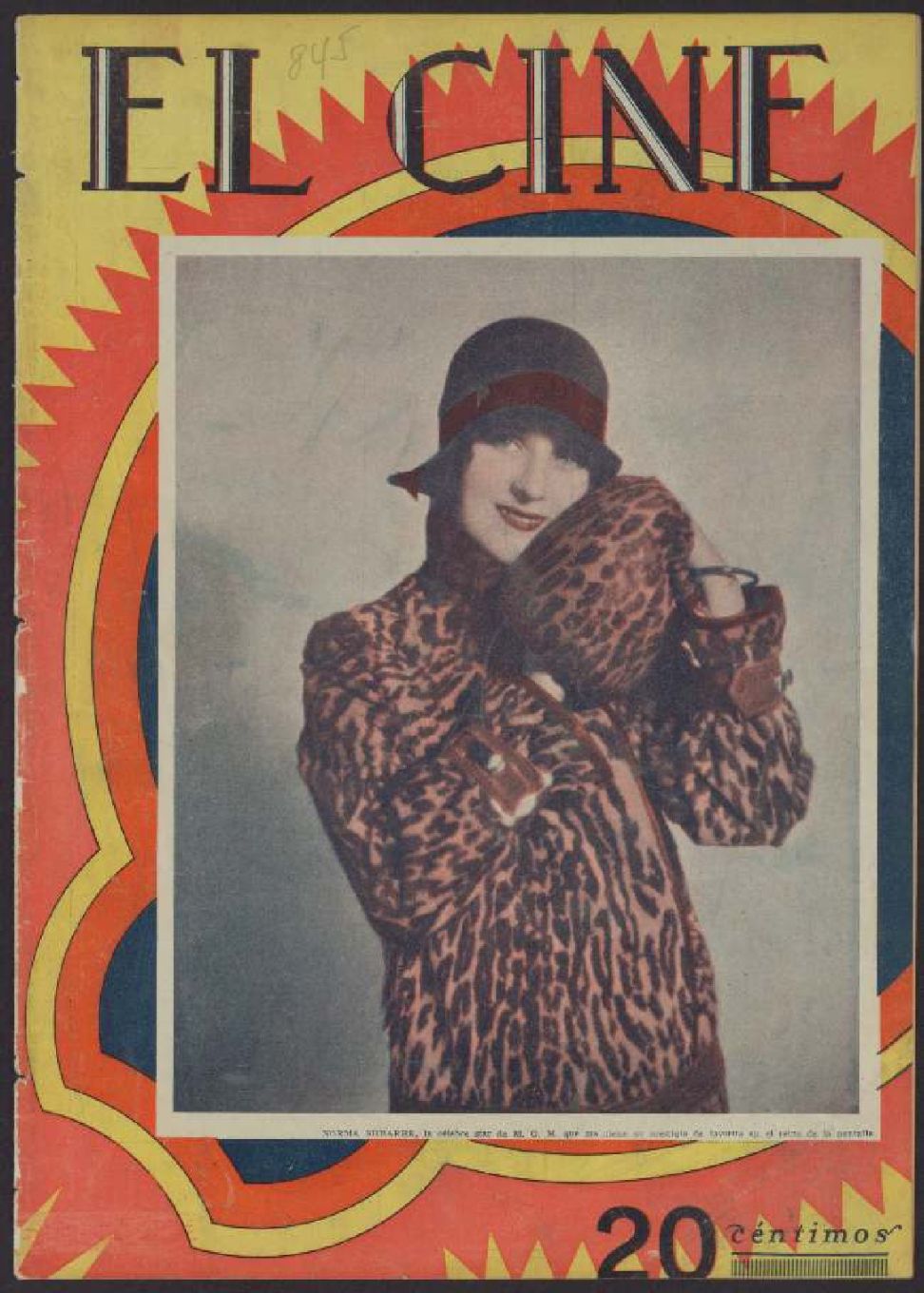 CINE | EL magazine side cover Issue 845 14 June 1928