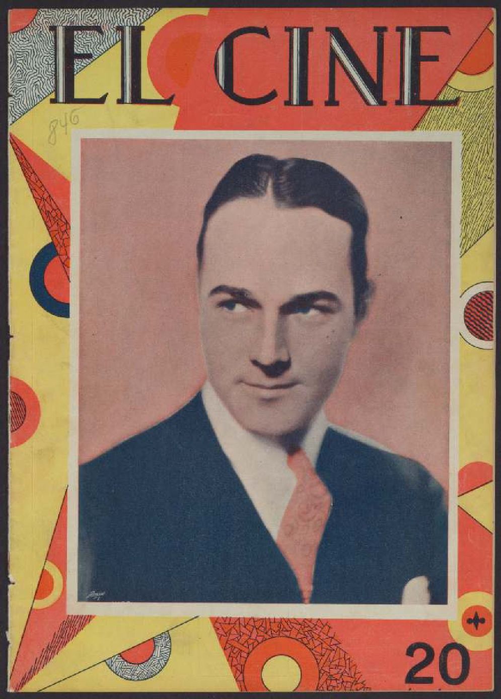 CINE | EL magazine side cover Issue 846 21 June 1928