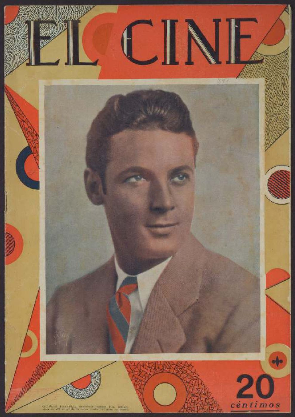 CINE | EL magazine side cover Issue 848 5 July 1928