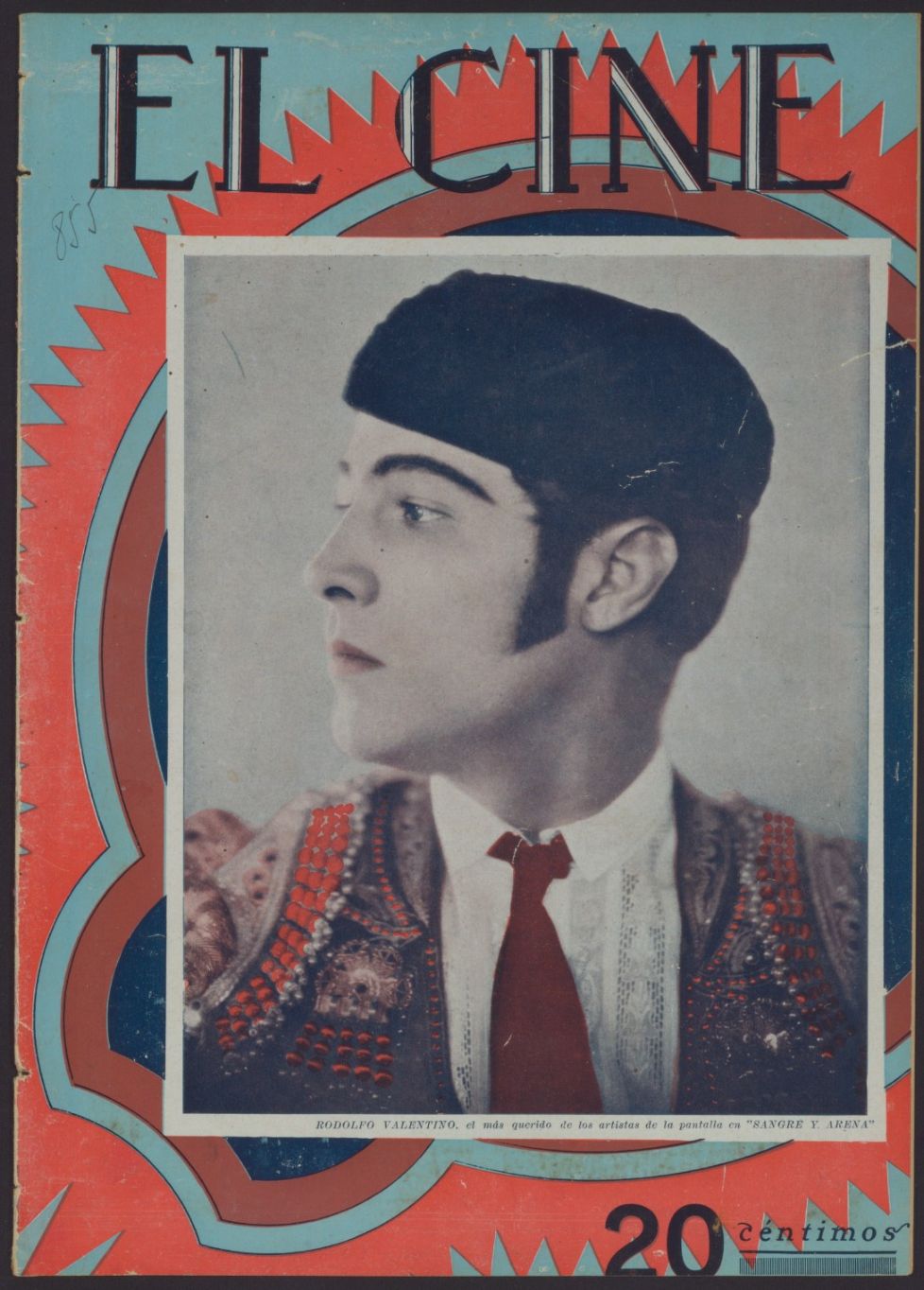 CINE | EL magazine side cover Issue 855 23 August 1928